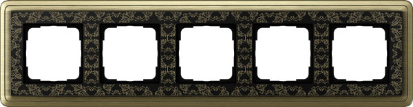 Gira ClassiX Art Бронза/Черный Рамка 5-ая 0215662