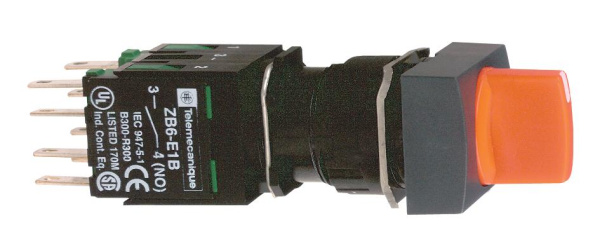 Купить SE XB6 Переключатель 16мм 3 позиции квадратный черный XB6DD235B