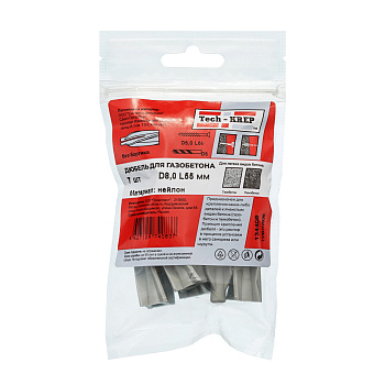 Tech-Krep Дюбель для газобетона нейлон 8х55 (7 шт) - пакет 134409