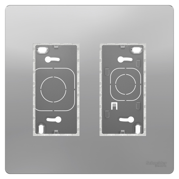 Купить SE Unica System+ Алюминий Блок открытой установки 2х2 NU122430