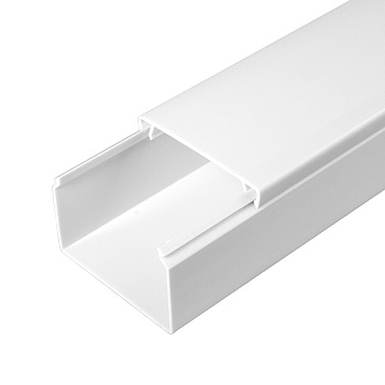 Промрукав Кабель-канал белый 2-й замок в п/э 60х40 (18 м/уп) PR03.0055