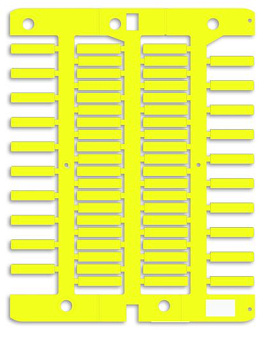 DKC Маркировка для провода, жесткая, для трубочек. 4х18мм. Желтая