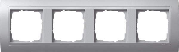 Gira Event Алюминий/Алюминий Рамка 4-ая 021436