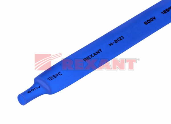 Купить 9.0 / 4.5 мм 1м термоусадка синяя Rexant 20-9005