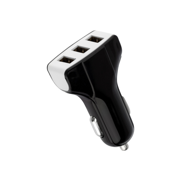 Зарядное устройство в прикуриватель 3 x USB, 1000mA, черное Rexant 16-0291
