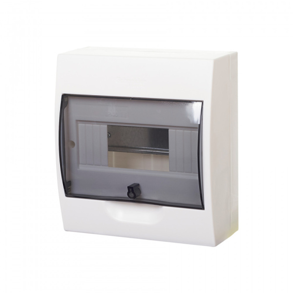 Systeme Electric EASY 9 Корпус навесной с прозрачной дверью 1ряд/8мод, IP40, IK07, 63А, 2 клеммы