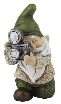 ЭРА SL-RSN20-GNPH Садовый светильник на солнечной батарее, полистоун, цветной, 23 см