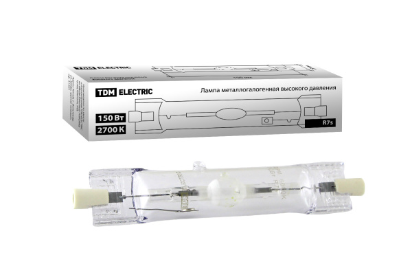 TDM Лампа металлогалогенная ДРИ 150 2700 К Rх7s SQ0325-0013