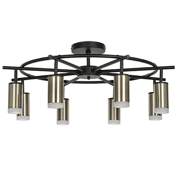 Lightstar LR7183180 Люстра RULLO 8х50W GU10 ЧЕРНЫЙ/БРОНЗА (571718+214431-8+202430-8), шт