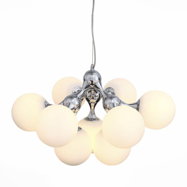 Купить ST LUCE SL549.103.09 Люстра подвесная  Хром/Белый E27 9*60W