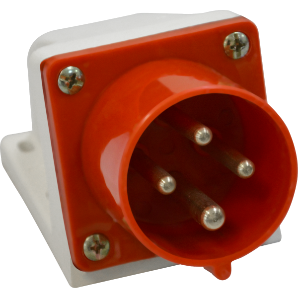 КЭАЗ Вилка для монтажа на поверхность 524-32А-6h-380AC-3P+PE-IP44