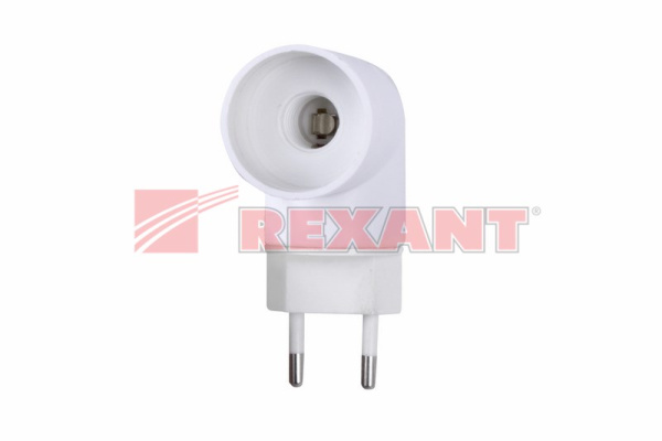 Купить Переходник цокольный AC 220V-E14 с выключателем Rexant 11-8883