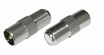 Переход гнездо F - штекер TV Rexant 05-4303