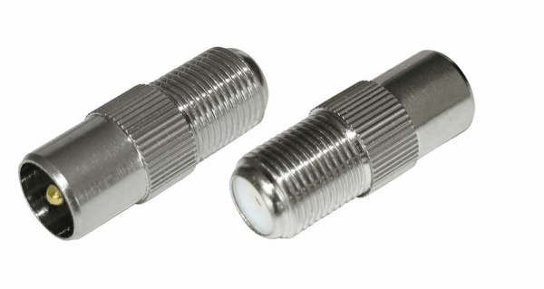 Переход гнездо F - штекер TV Rexant 05-4303