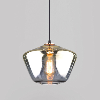 Eurosvet Подвесной светильник со стеклянным плафоном 50199/1 золото a050469