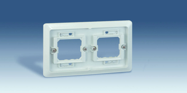 Simon 44 Aqua Серая Рамка 2-ая, скрытая проводка 4400620-035