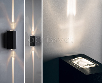 ITALLINE Cветильник настенный IT01-A150/2 LED 6W 3000K CRI>80  120*70*40 black IT01-A150/2 BLACK