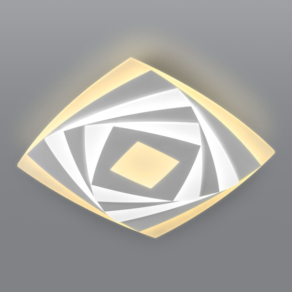 Eurosvet Потолочный светодиодный светильник с пультом управления 90213/1 белый a047361