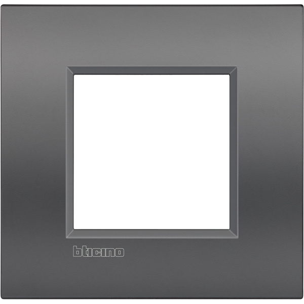 BT Livinglight. Рамка Air, итальянский стандарт 2 мод. Цвет "Мокрый асфальт" LNC4802ST