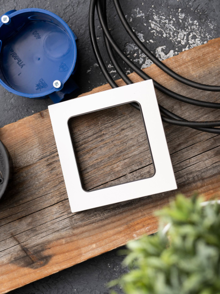 Купить EKF PROxima Стокгольм Белый Линия черная Рамка 1-ая