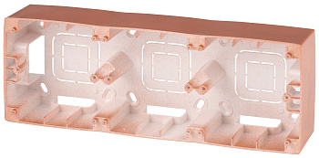 ЭРА 12-6103-14 Медь Коробка наклад. монтажа 3 поста, 12
