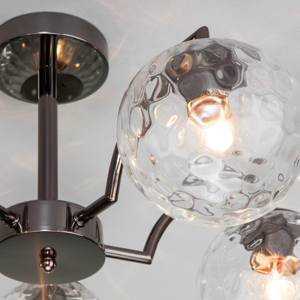 Купить Eurosvet 30178/5 Светильник потолочный черный жемчуг a056069