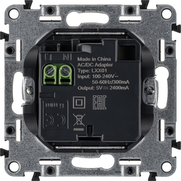 Купить Legrand Valena LIFE DIY Бел Розетка 2-ая USB 240В/5В 1500мА 753412