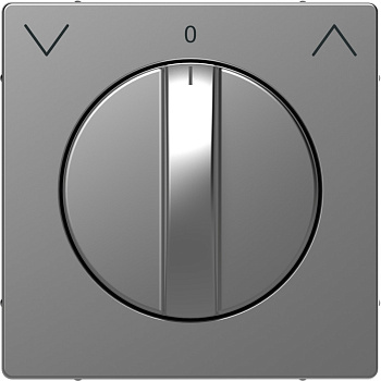 SE Merten D-Life Нержавеющая Сталь Накладка центральная для поворотного механизма рольставней MTN3875-6036