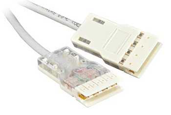 Hyperline PC-110-110-4P-C5e-1M-LSZH-GY Патч-корд 110 тип-110 тип, 4 пары, Cat.5e, LSZH, 1 м, серый 229906