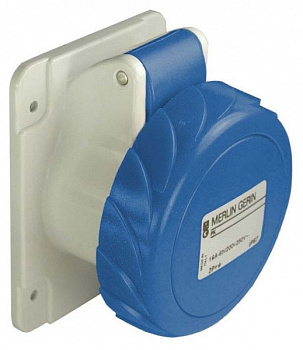 SE PratiKa Розетка скрытой установки, прямолинейная, винтовой зажим, 16А 2P+E IP67 220В PKF16G723