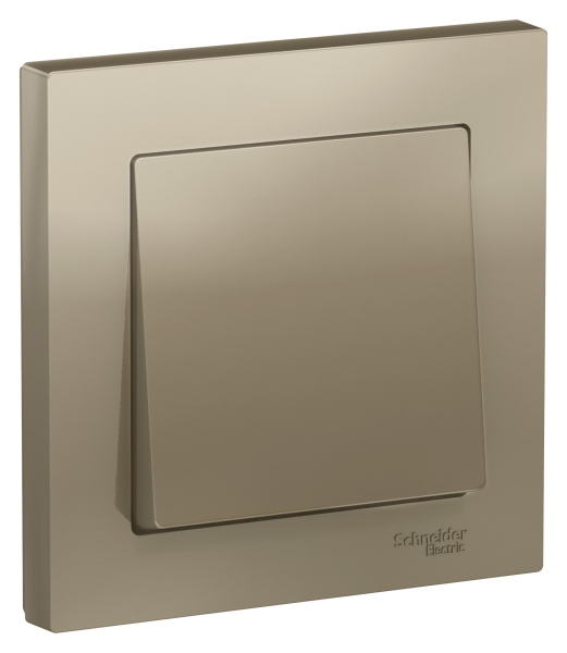 Купить Systeme Electric AtlasDesign Шампань Выключатель 1-клавишный сх.1, 10АХ, в сборе