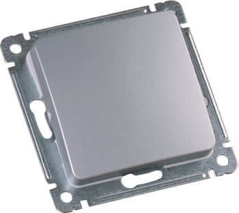 Hegel Мастер внутр Серебро ВС10-431-06 Выключатель 1-клавишный, с самовозвр. механизм