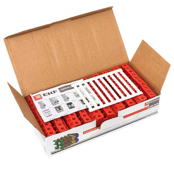 Купить EKF PROxima Колодка клеммная JXB-10/35 красная