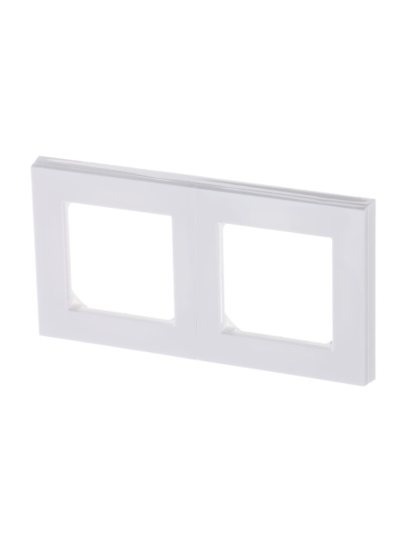 Купить ABB EPJ Levit белый / белый Рамка 2 поста 2CHH015020A6003