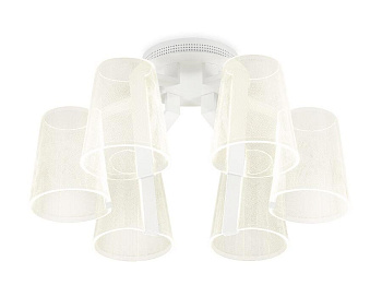 Ambrella Потолочная светодиодная люстра с пультом AK4031/6 WH белый 96W D600*290 (ПДУ РАДИО 2.4)