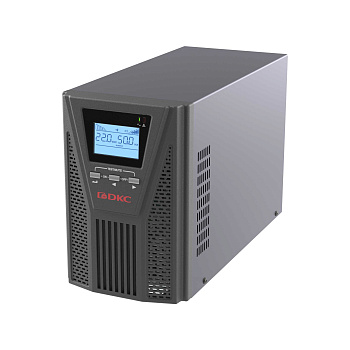 DKC Онлайн ИБП ДКС серии Small Tower, 1000 ВА/900 Вт, 1/1, 2xSchuko, EPO, USB, RS-232, RJ45, без АКБ, 7 Ач