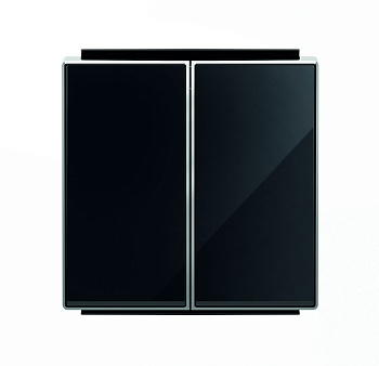 ABB SKY Стекло чёрное Клавиша для 2-клавишных выключателей/переключателей/кнопок 2CLA851100A2501