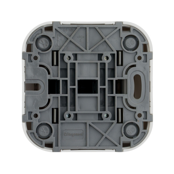 Купить Legrand Quteo Белый Выключатель 2-клавишный 10А 782202