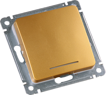 Hegel Мастер внутр Золото ВС16-362-07 Переключатель 1-клавишный, с индикацией