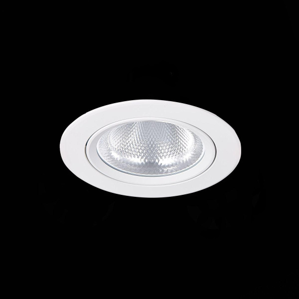 ST Luce ST211.538.24.36 Светильник встраиваемый Белый LED 1*24W 3000K 1 800Lm Ra80 36° IP20 D138xH88 220-240V Купить ST Luce ST211.538.24.36 Светильник встраиваемый Белый LED 1*24W 3000K 1 800Lm Ra80 36° IP20 D138xH88 220-240V
