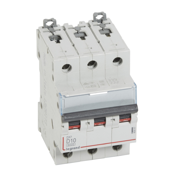 Купить Legrand DX3 Автоматический выключатель 3P 10A (D) 10кА 408087