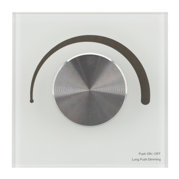 Купить Arlight Панель SMART-P98-DIM-G-IN White (230V, 1.5A, 0/1-10V, Rotary, 2.4G) (Стекло) 028432