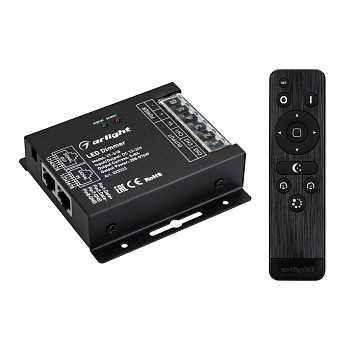 Arlight Диммер VT-S18-3x8A (12-24V, ПДУ Стик 12кн, RF) (IP20 Металл, 3 года) 023323