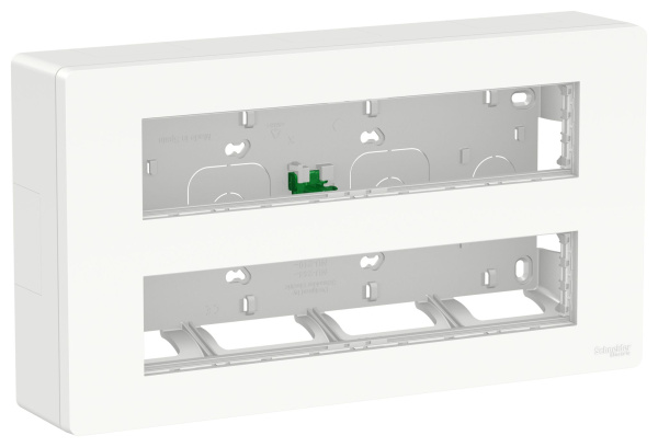 Купить SE Unica System+ Блок открытой установки 2х5 антибактериальный NU121020