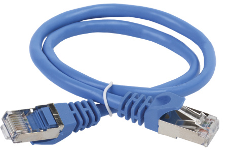 IEK ITK Коммутационный шнур (патч-корд), кат.5Е FTP, 3м, синий PC03-C5EF-3M