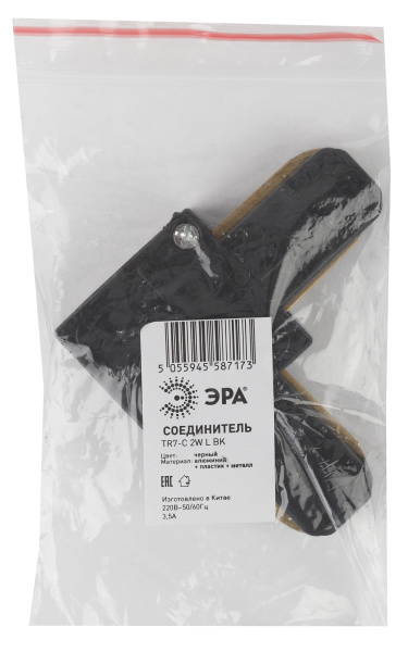 ЭРА TR7-C 2W L BK Аксессуары_54 н Коннектор TR7-C 2W L BK