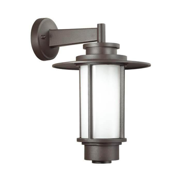 Odeon Light 4047/1W ODL18 703 опал/темно-серый Уличный настенный светильник IP54 E27 18W 220V MITO