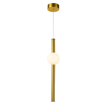 Favourite 2641-1P подвес Каркас цвета золотистой бронзы, плафон из белого матового стекла