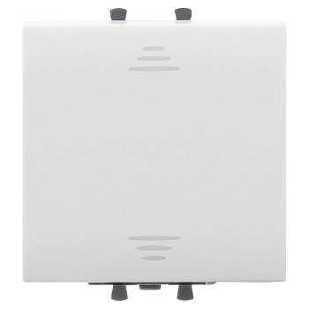 DKC Выключатель одноклавишный модульный, "Avanti", "Белое облако", 2 модуля