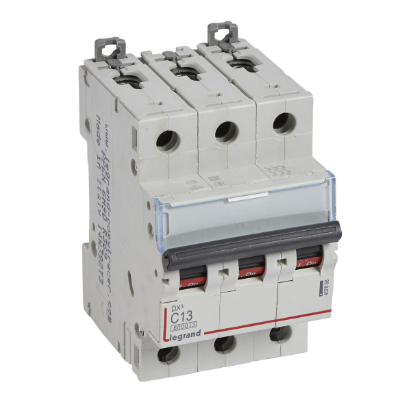 Legrand DX3 6000 Автоматический выключатель 10кА 3P 400В 13А 3 мод (С) 407858